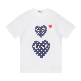 Comme Des Garçons Play: Белая футболка 