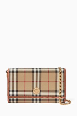 Burberry: Светлый кошелёк Vintage Check