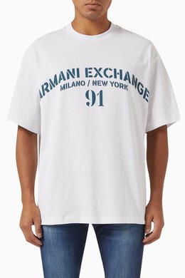 Armani Exchange: Хлопковая футболка