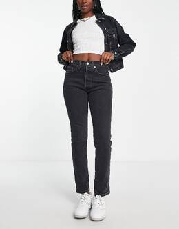 Levi's: Чёрные джинсы  501