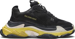 Balenciaga: Чёрные кроссовки  Triple S