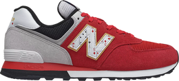 New Balance: Красные кроссовки  574