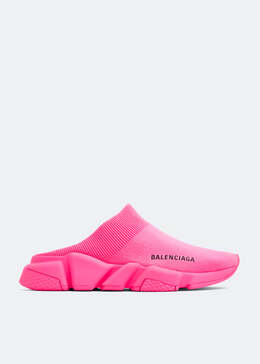 Balenciaga: Розовые кроссовки Speed