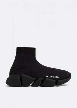 Balenciaga: Чёрные кроссовки  Speed.2