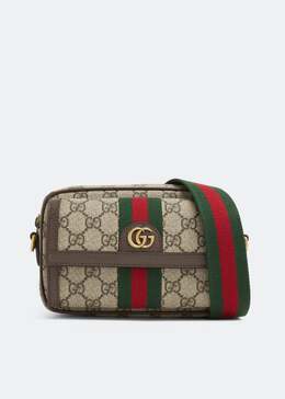 Gucci: Коричневая сумка  Ophidia GG