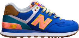 New Balance: Синие кроссовки  574