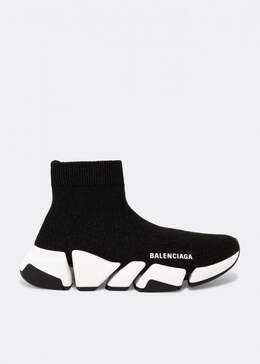 Balenciaga: Чёрные кроссовки  Speed.2