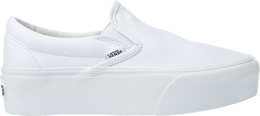 Vans: Белые кроссовки  Classic Slip On