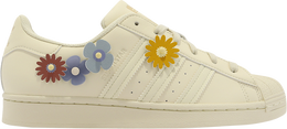 Adidas: Бежевые кроссовки  Superstar