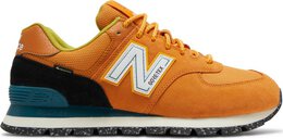 New Balance: Оранжевые кроссовки  574