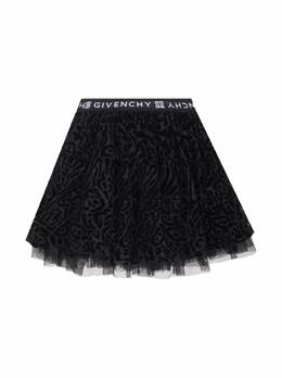 Givenchy: Юбка из велюра