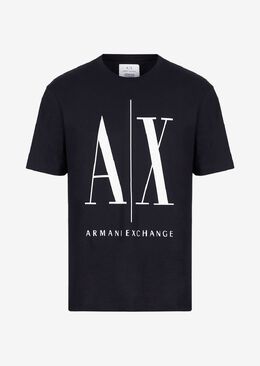 Armani Exchange: Синяя футболка  Icon