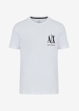 Armani Exchange: Белая футболка  Icon