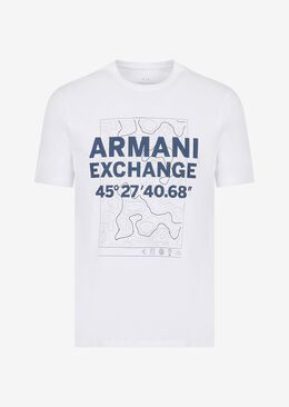 Armani Exchange: Белая футболка