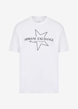 Armani Exchange: Белая футболка