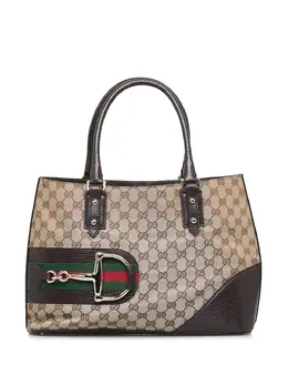 Gucci Pre-Owned: Бежевая сумка-шоппер