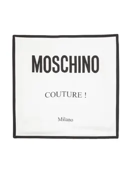 Moschino: Шарф с принтом 