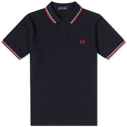 Fred Perry: Синяя футболка  Twin Tipped