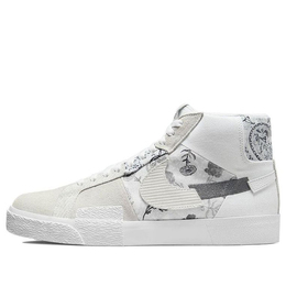 Nike: Белые кроссовки Blazer Mid Premium