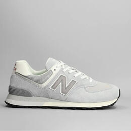 New Balance: Серые кроссовки 574