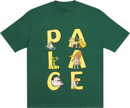 Palace: Зелёная футболка 