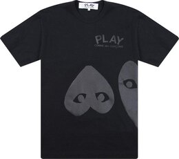 Comme Des Garçons Play: Чёрная футболка 