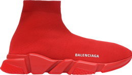 Balenciaga: Красные кроссовки  Speed