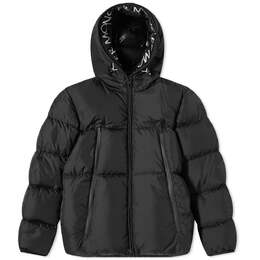 Moncler: Чёрный пуховик 