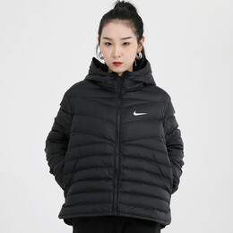 Nike: Чёрная куртка Windrunner