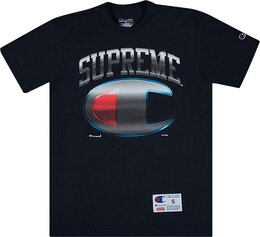 Supreme: Синяя футболка  Champion