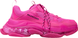 Balenciaga: Розовые кроссовки  Triple S