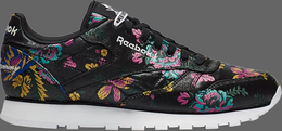 Reebok: Чёрные кроссовки  Classic Leather