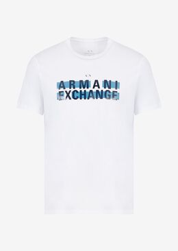 Armani Exchange: Белая футболка