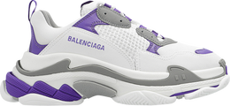 Balenciaga: Белые кроссовки  Triple S