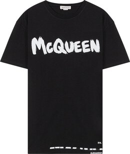 Alexander McQueen: Чёрная футболка  Graffiti