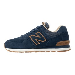 New Balance: Синие кроссовки  574