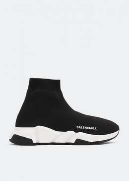 Balenciaga: Чёрные кроссовки  Speed