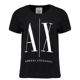 Armani Exchange: Чёрная футболка 