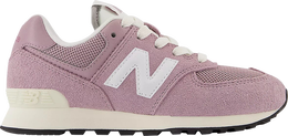 New Balance: Розовые кроссовки  574