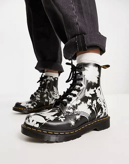 Dr. Martens: Чёрные ботинки 1460 Pascal