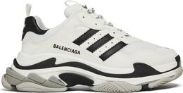 Balenciaga: Белые кроссовки  Triple S