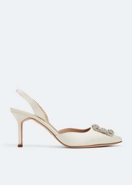 Manolo Blahnik: Белые туфли 