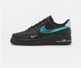 Nike: Чёрные кроссовки Air Force 1