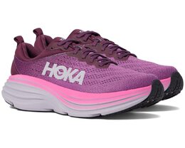 HOKA: Фиолетовые кроссовки 