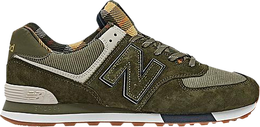 New Balance: Тёмные кроссовки  574