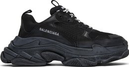 Balenciaga: Чёрные кроссовки  Triple S