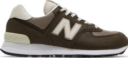 New Balance: Тёмные кроссовки  574