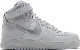 Nike: Серебристые кроссовки  Air Force 1 High