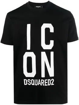 Dsquared2: Футболка  Icon с принтом