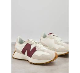 New Balance: Бордовые кроссовки  327